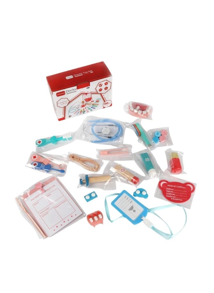 بريميم مجموعة ألعاب طبيب للأطفال مع أدوات طبية – مجموعة لعب الأدوار للطبيب للأطفال الصغار والأطفال - Image 2